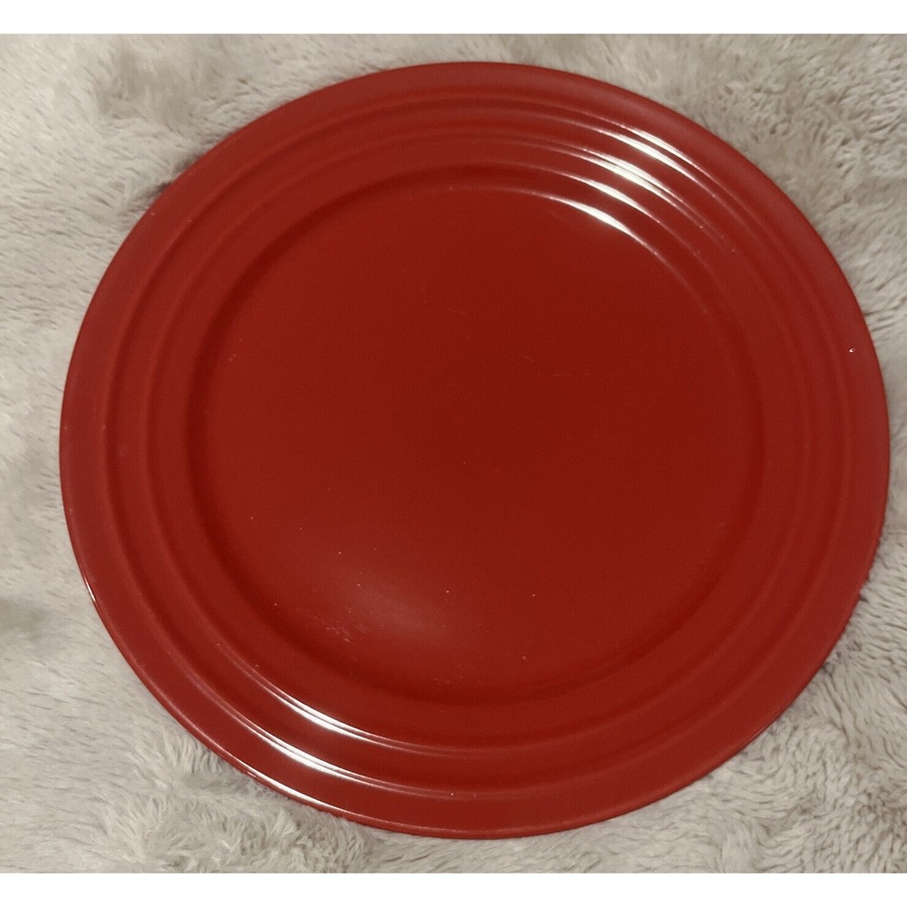 RACHEL RAY DOUBLE RIDGE RED 11" PREMIUM DINNER PLATE HIGH QUALITY STONEWARE NEW